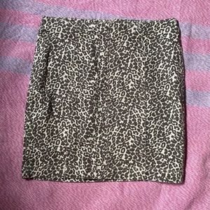 Free people Leapard print skirt